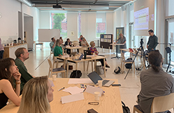 People sitting in a conference room